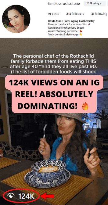 124k views on an IG Reel.