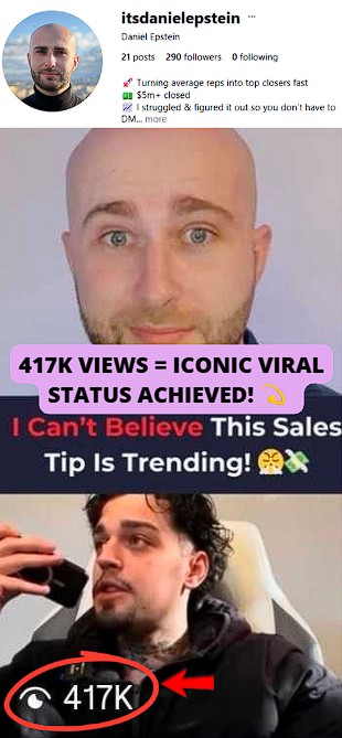 417k views on an IG Reel