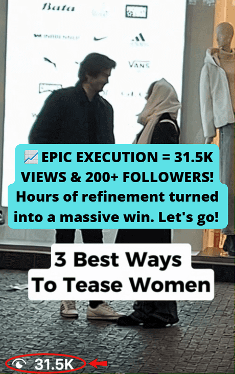 Achieved his first major win with 31.5K views on an Instagram reel, gaining over 200 new followers.