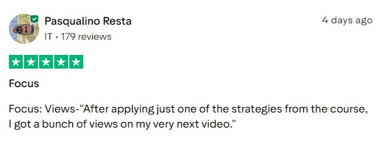 Smartphone_Freedom_Lifestyle_Review_733 Experienced an immediate boost in views on their very next video after applying just one strategy from the course.