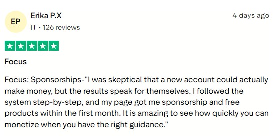 Smartphone_Freedom_Lifestyle_Review_734 Followed the system step-by-step and secured sponsorships and free products within the first month.