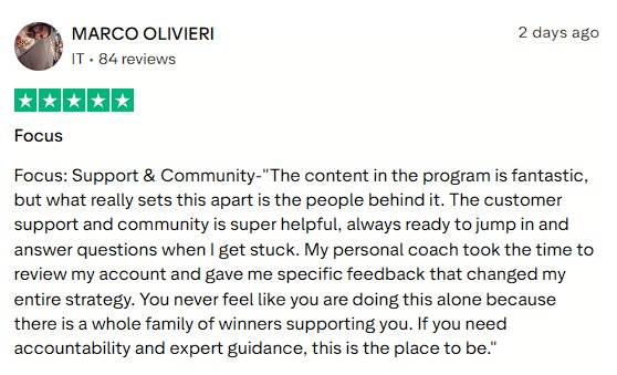 Smartphone_Freedom_Lifestyle_Review_740 Emphasizes that the supportive community and personal coaching truly set it apart.