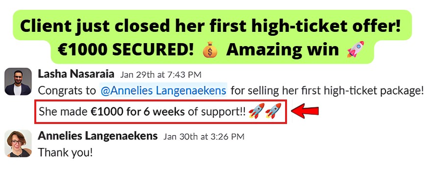 Smartphone_Freedom_Lifestyle_Review_759 Sold her first high‑ticket package, earning €1,000 for 6 weeks of support.