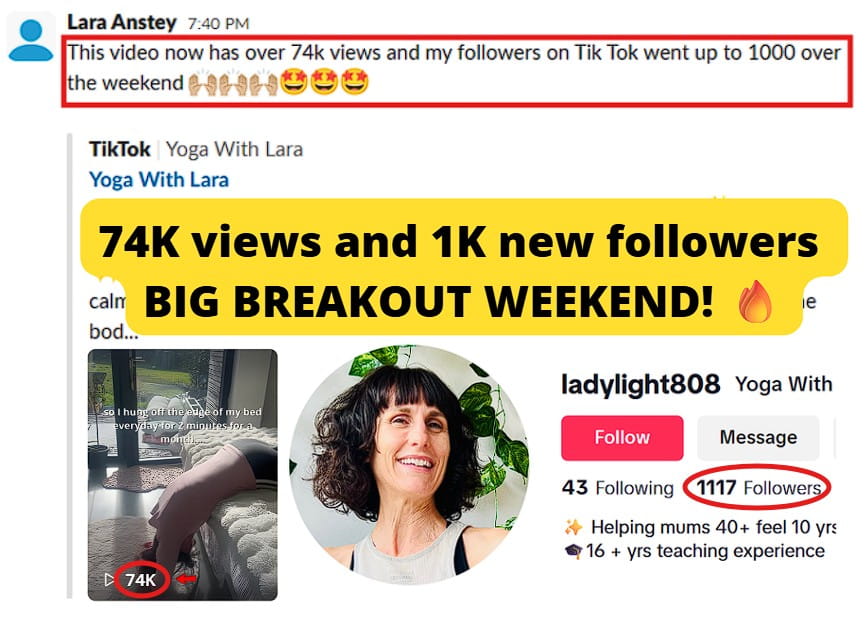 Smartphone_Freedom_Lifestyle_Review_769 TikTok video surpassed 74K views, and she gained 1k followers over the weekend.