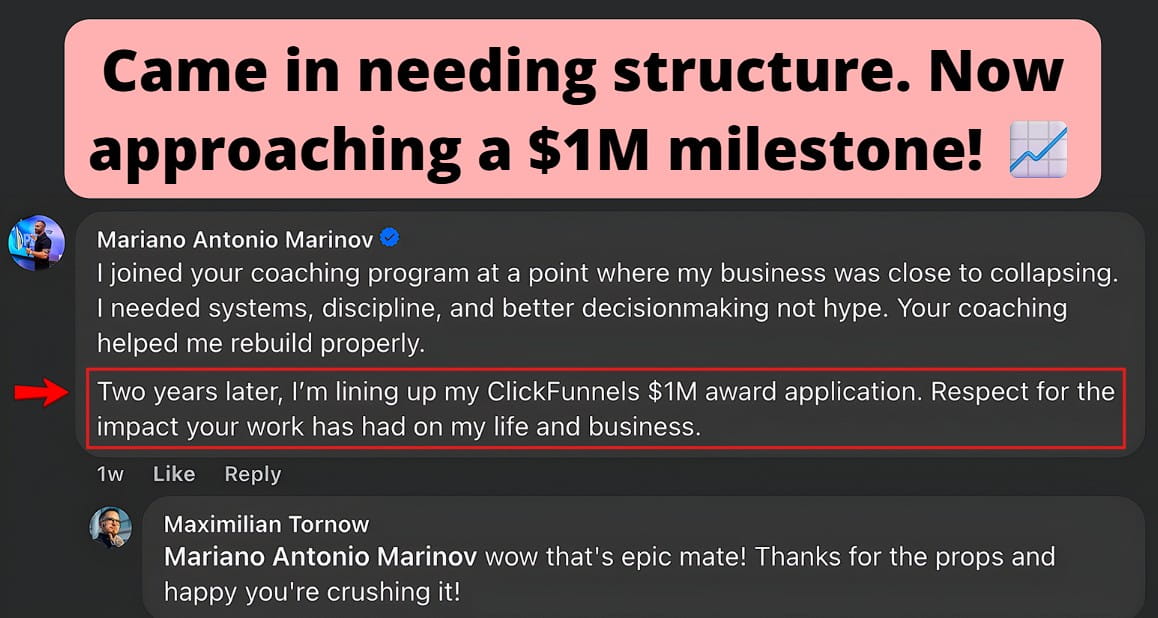 Smartphone_Freedom_Lifestyle_Review_819 Alumnus now lining up his ClickFunnels $1M award application two years later.