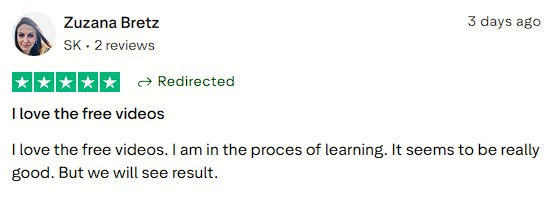 Smartphone_Freedom_Lifestyle_Review_844 Enjoys the free videos and is optimistic about future results.