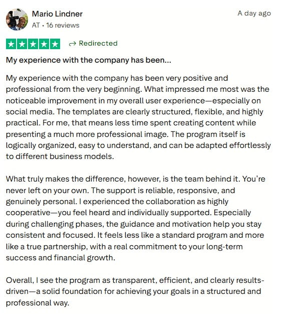 Smartphone_Freedom_Lifestyle_Review_848 Experienced improved social media results, professional structure, and strong personal support.