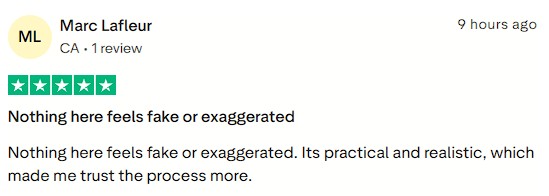 Gained confidence after experiencing a practical and realistic approach.