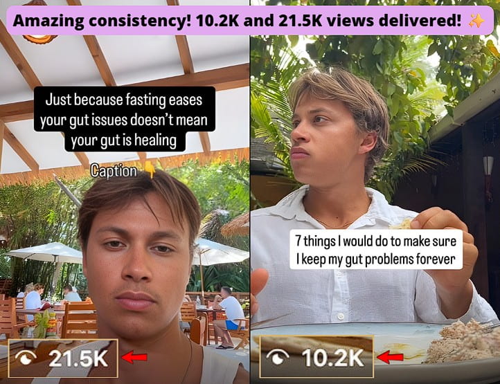 Consistent content creation is paying off with viral success at 10.2K and 21.5K views!