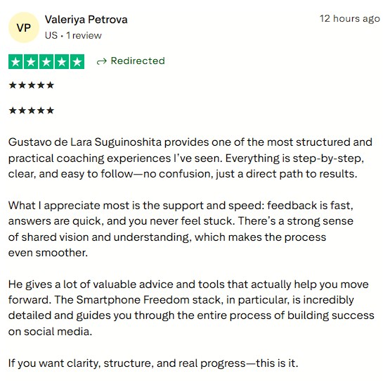 Experienced fast feedback, clear direction, and real progress through step‑by‑step coaching.