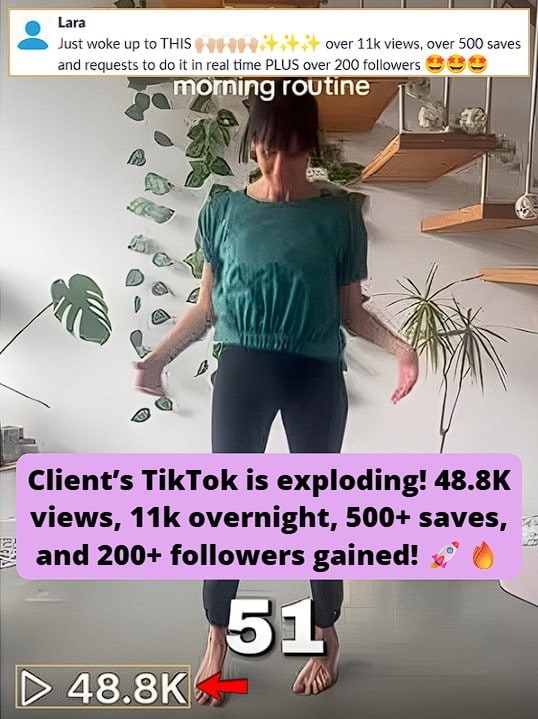 TikTok video reached 48.8K views.