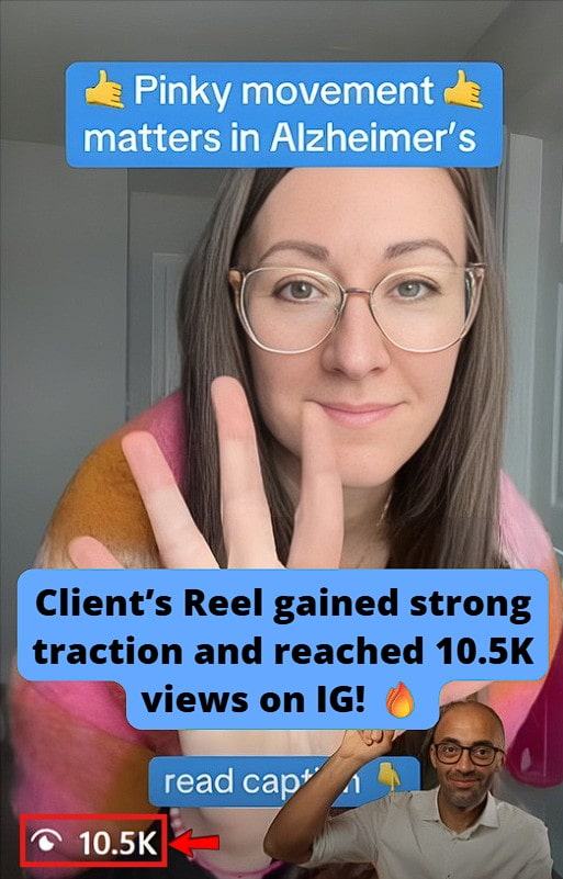 IG reel generated 10.5k views.