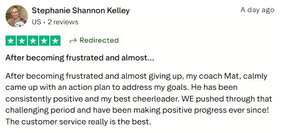 Grateful for the strong support system that helped turn challenges into consistent progress.