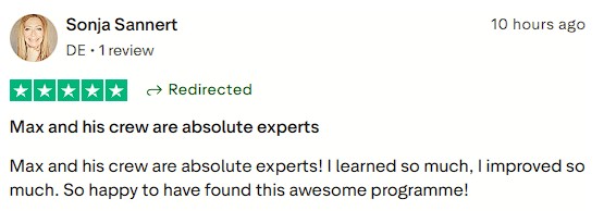 Smartphone_Freedom_Lifestyle_Review_962 Client experienced significant learning and improvement through the program, feeling grateful for discovering it.