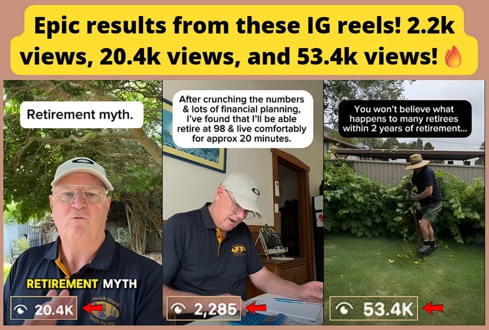 IG reels generated 2.2k, 20.4k, and 53.4k views!