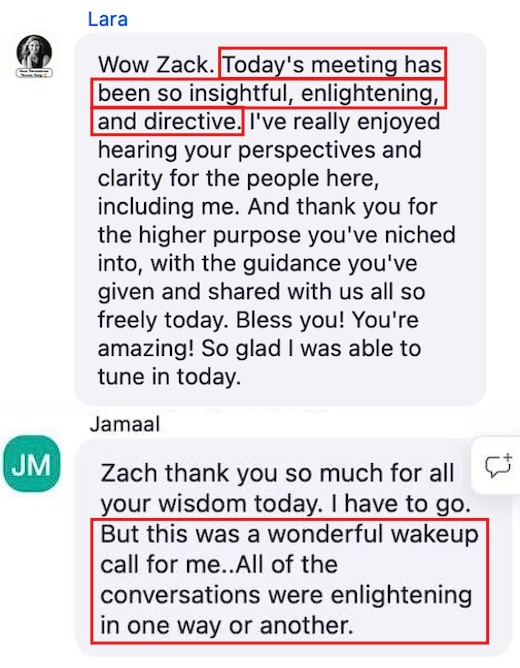 Described the experience as “insightful,” “enlightening,” and a true wake‑up call.