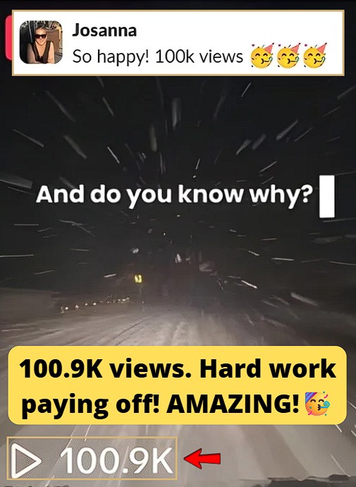 TikTok video reached 100.9K views.