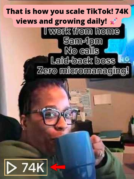 Tiktok video generated 74k views!