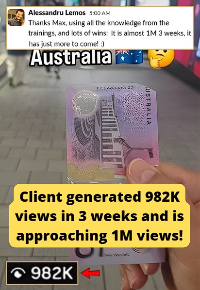 IG reel reached 982K views