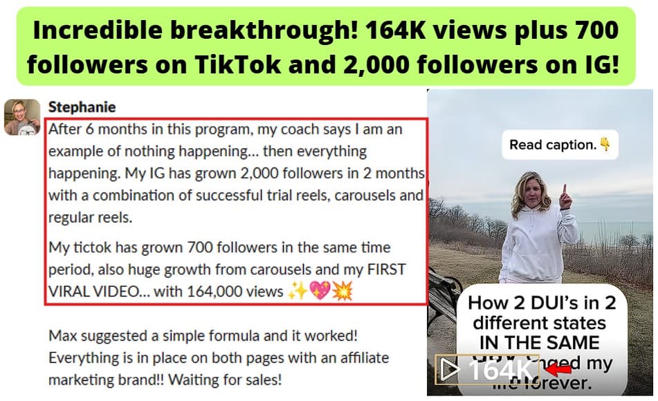 Hit 164k views while gaining 700 followers and 2k followers in 2 months.