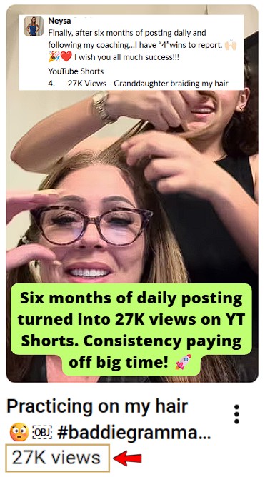 YT Short reached 27K views
