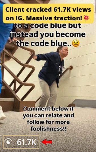 IG reel reached 61.7K views