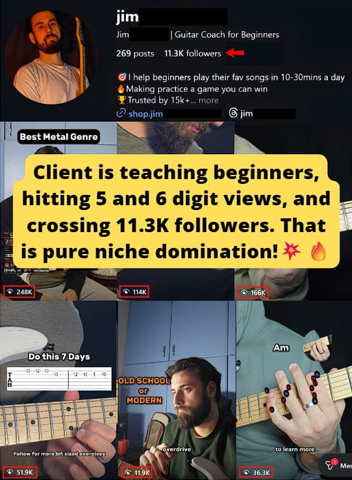 Hit multiple 5-digit and 6-digit IG Reels and reached 11K followers this month.