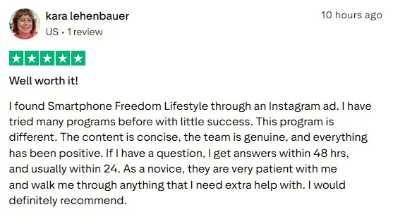 Felt supported, getting answers within 24–48 hrs, and having a positive, guided experience.