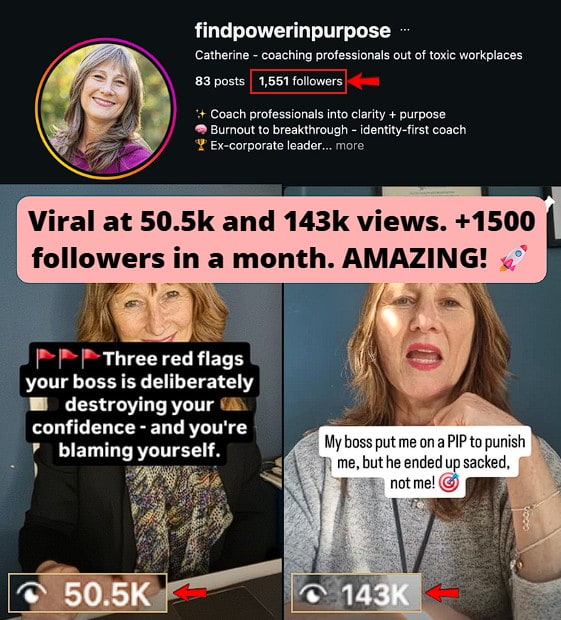 Hit 50.5k and 143k views and gained +1500 followers in a month.