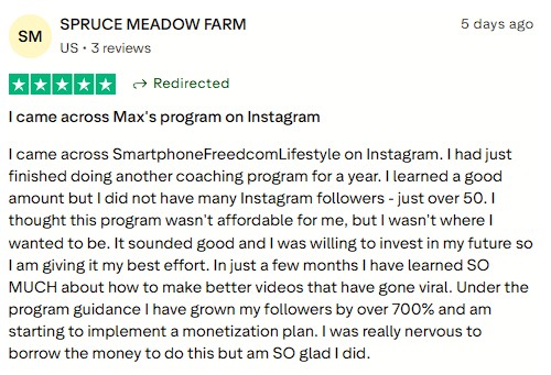 Smartphone_Freedom_Lifestyle_Review_1194 Experienced rapid growth and clarity around monetization.