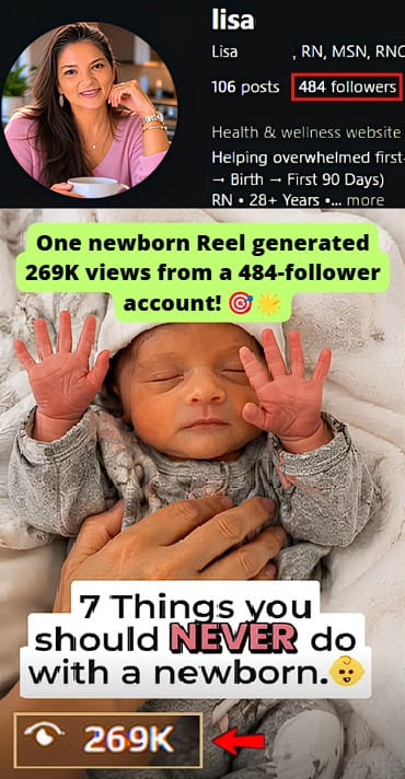 Smartphone_Freedom_Lifestyle_Review_1221 With 484 followers, her newborn Reel generated 269K views