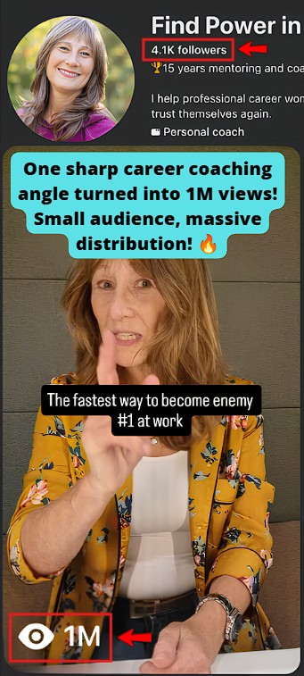 Smartphone_Freedom_Lifestyle_Review_1323 Career coach with 4.1K followers generated a Reel that hit 1M views