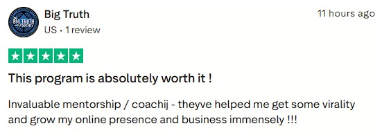 client unlocked rapid account growth and online business expansion by utilizing direct mentorship and high-converting viral content strategies