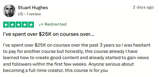 Smartphone_Freedom_Lifestyle_Review_1457 shares breakthrough after investing over $25K in past courses, gaining views, followers, and real momentum within their first few weeks in the program