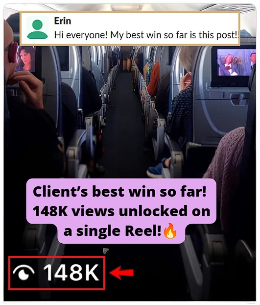 Smartphone_Freedom_Lifestyle_Review_1469 IG reel reached 148K views, marking her biggest win so far.