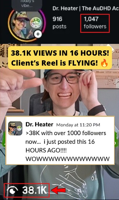 Smartphone_Freedom_Lifestyle_Review_1484 IG Reel reached 38K views in 16 hours, her account is now at 1K followers, and she has 62.7K views in the last 30 days.